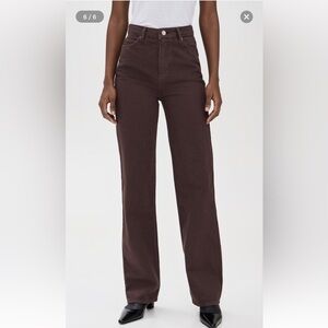 Reformation Brown Denim Jeans